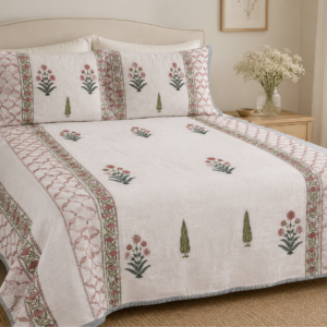 Gulab Bagh Cotton Bed Cover