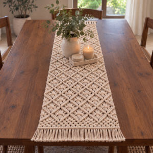 Macrame Table Runner